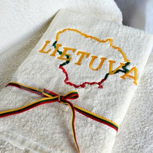 Embroidered occasional towel "LIETUVA"